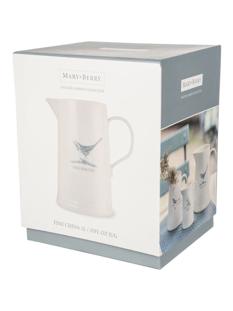 Mary Berry Grey Large Garden Pied Wagtail Jug - Image 4 of 4
