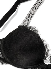 Victoria's Secret Black Push Up Shine Strap Lace Bra - Image 5 of 5