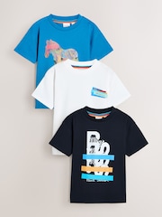 Paul Smith Junior Graphic T-Shirts 3 Pack - Image 1 of 9