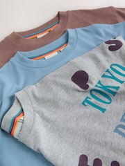 Paul Smith Junior Graphic T-Shirts 3 Pack - Image 8 of 8