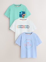 Paul Smith Junior Graphic T-Shirts 3 Pack - Image 1 of 8