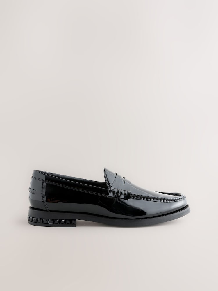 Black Jewel Trim Patent Penny Loafers - Image 5 of 5