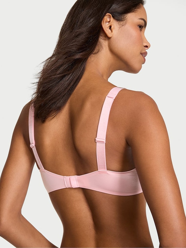 Victoria's Secret Pretty Blossom Pink Monogram Push Up Shine Strap Bra - Image 2 of 3