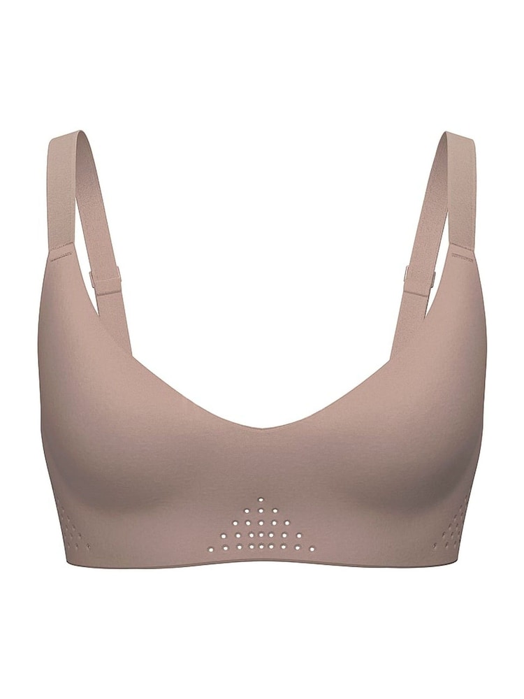 Victoria's Secret Candlelight Rose Pink Featherweight™ Medium V-Neck Sports Bra - Image 4 of 4