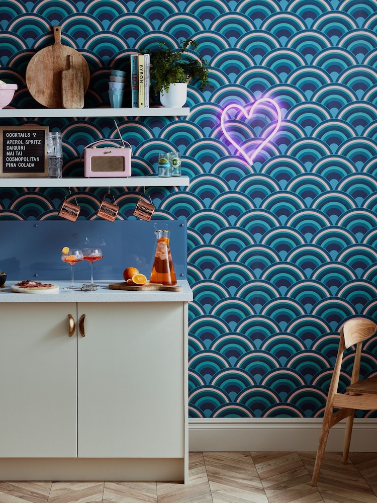 Graham & Brown Surf Envy Curve Sky 10M Wallpaper - Image 1 of 3