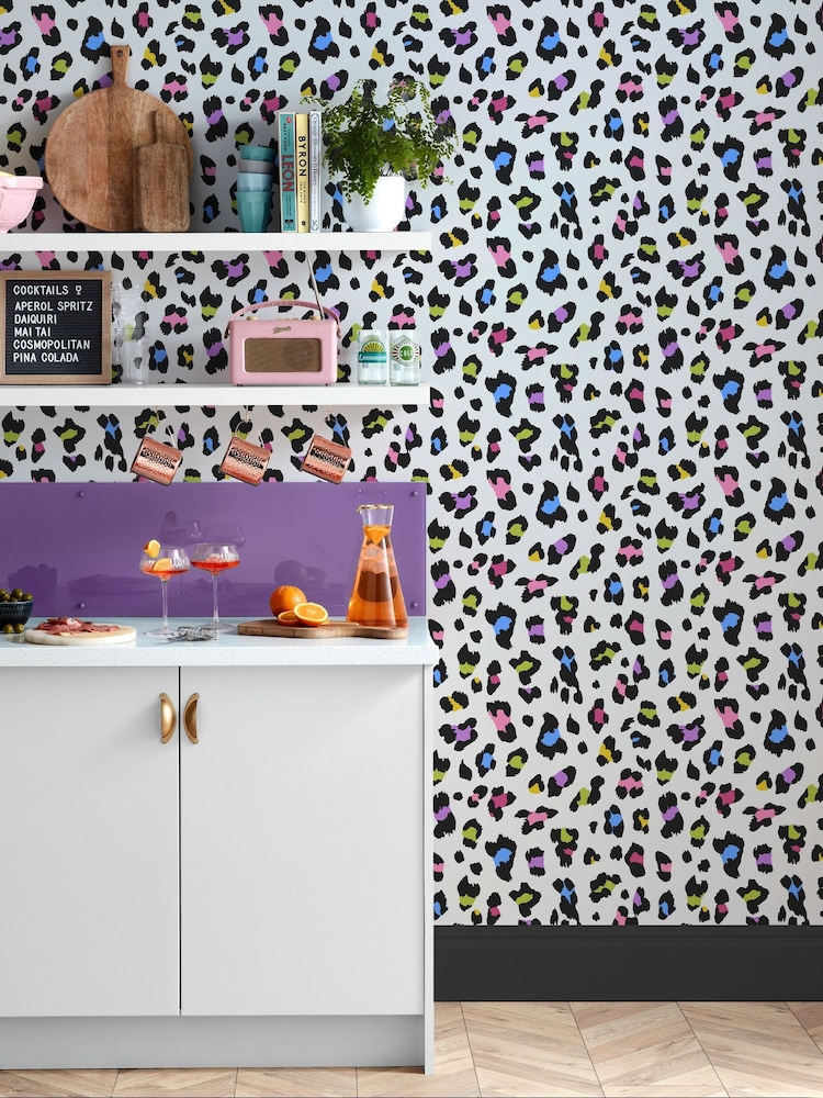 Graham & Brown Tutti Fruiti Envy Big Cat 10M Wallpaper - Image 1 of 3