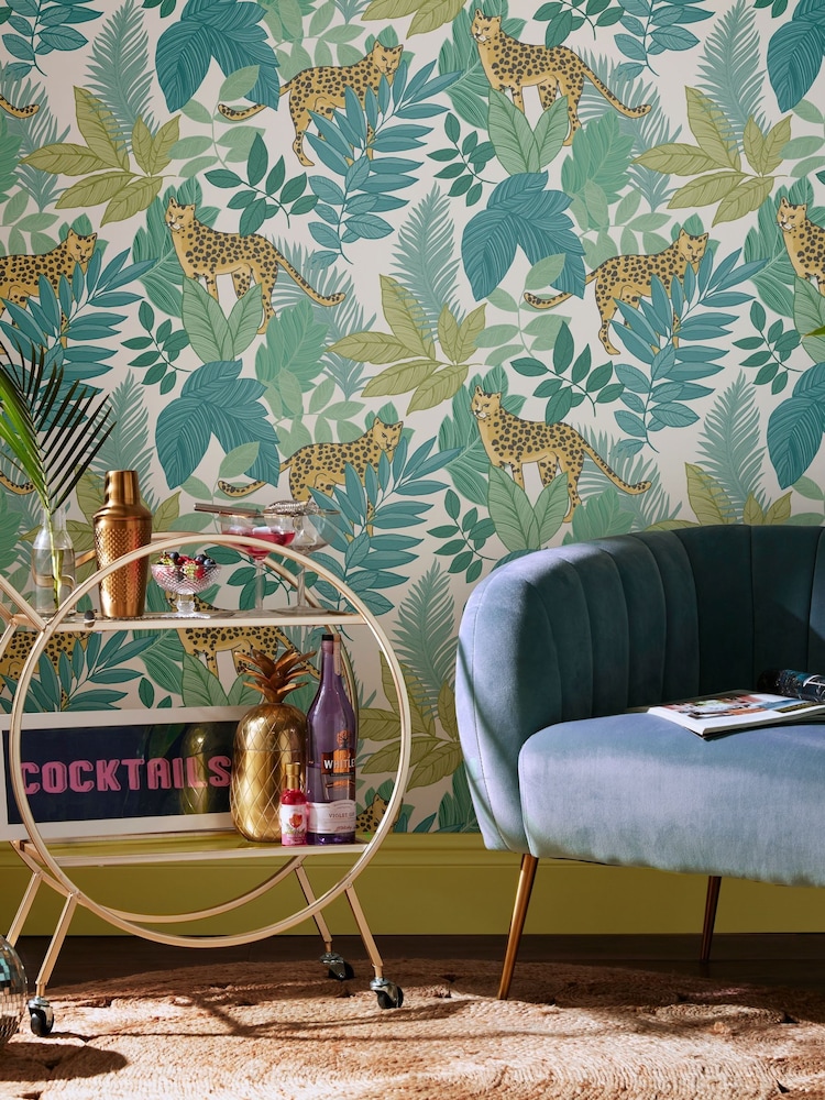 Graham & Brown Day Envy Cheetin 10M Wallpaper - Image 1 of 3