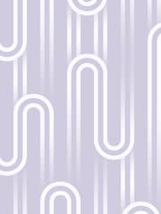 Graham & Brown Lavender Envy Ups n Downs Pistachio 10M Wallpaper - Image 2 of 3
