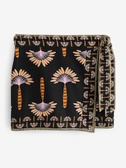 Never Fully Dressed Black Palm Tie Sarong - Image 5 of 7