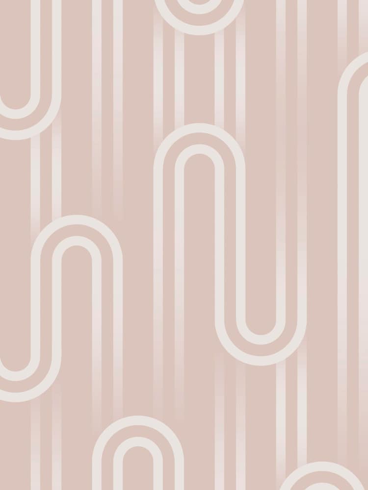 Graham & Brown Peach Envy Ups n Downs Pistachio 10M Wallpaper - Image 2 of 3
