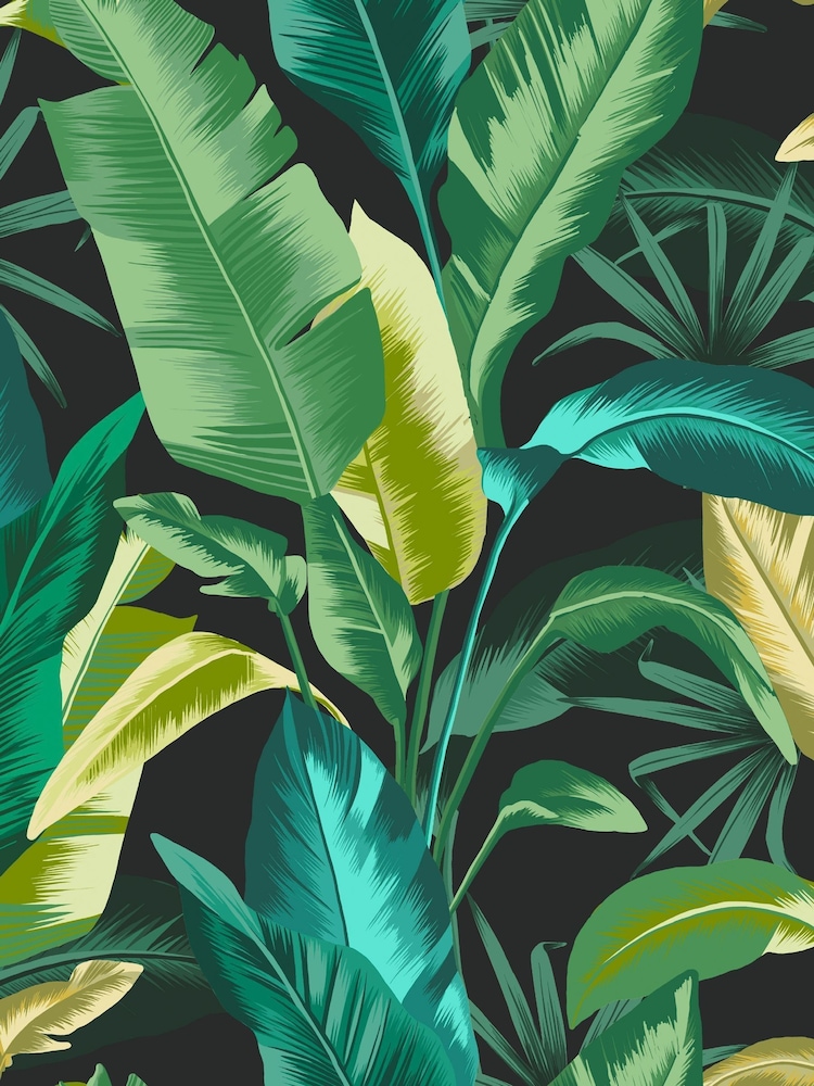 Graham & Brown Midnight Envy Leaf It Out 10M Wallpaper - Image 2 of 3