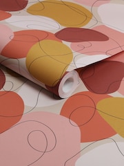 Graham & Brown Peachy Envy Mood 10M Wallpaper - Image 3 of 3