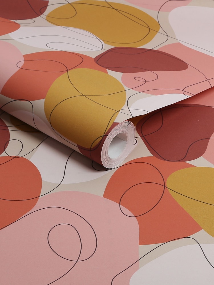 Graham & Brown Peachy Envy Mood 10M Wallpaper - Image 3 of 3