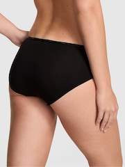 Victoria's Secret PINK Black Diamante Bow Hipster Cotton Mini Logo Knickers - Image 2 of 2