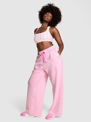 Victoria's Secret Pink Pink Lollipop Wide Leg Fleece Jogger - Image 1 of 3