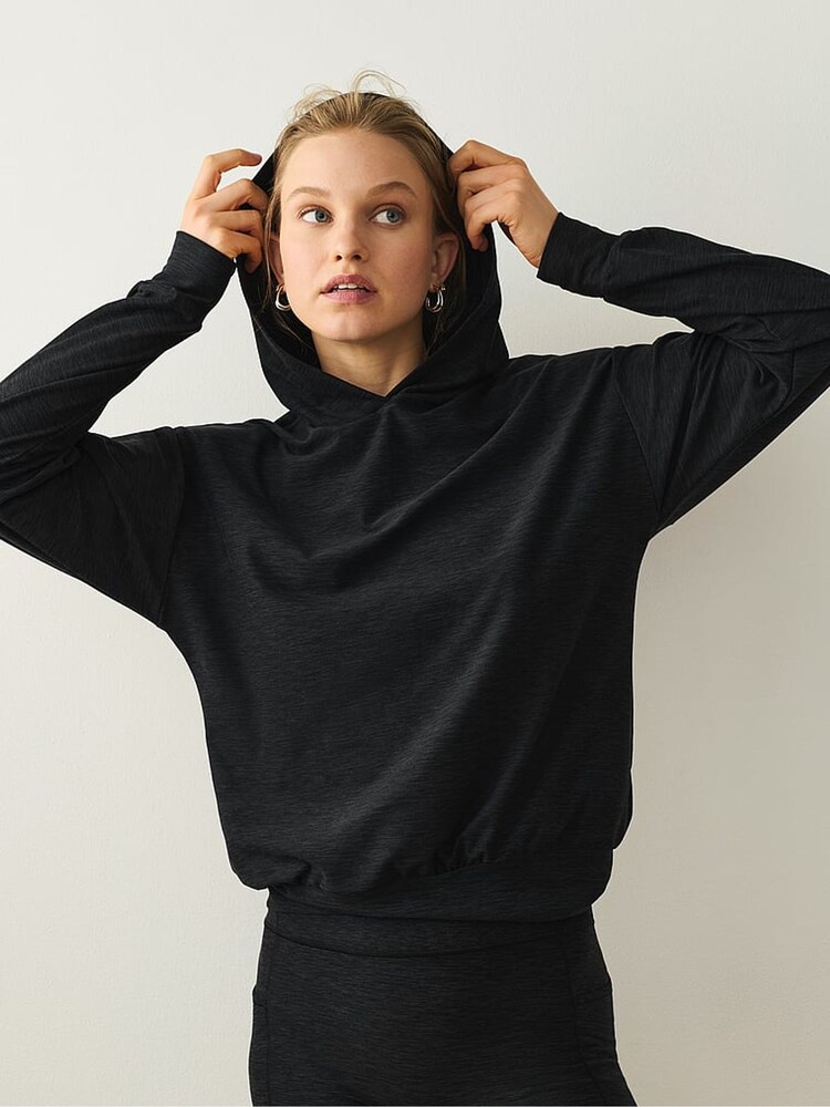 Victoria's Secret Black VSX LUXMarl™ Hoodie - Image 3 of 3 Victoria's Secret Black VSX LUXMarl™ Hoodie - Image 3 of 3