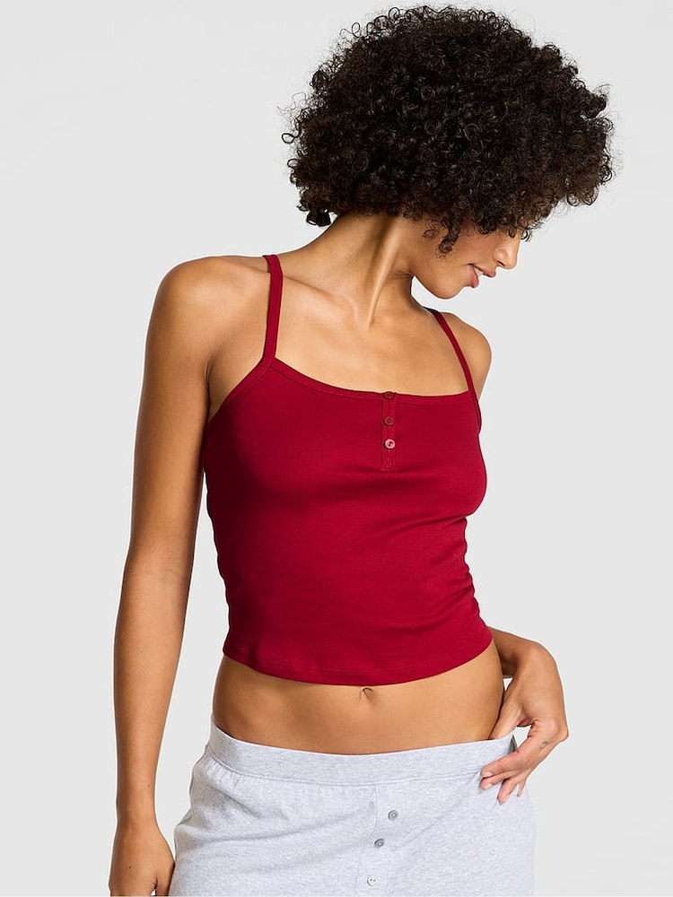 Victoria's Secret PINK Red Lacquer Pyjama Cami Top - Image 1 of 2