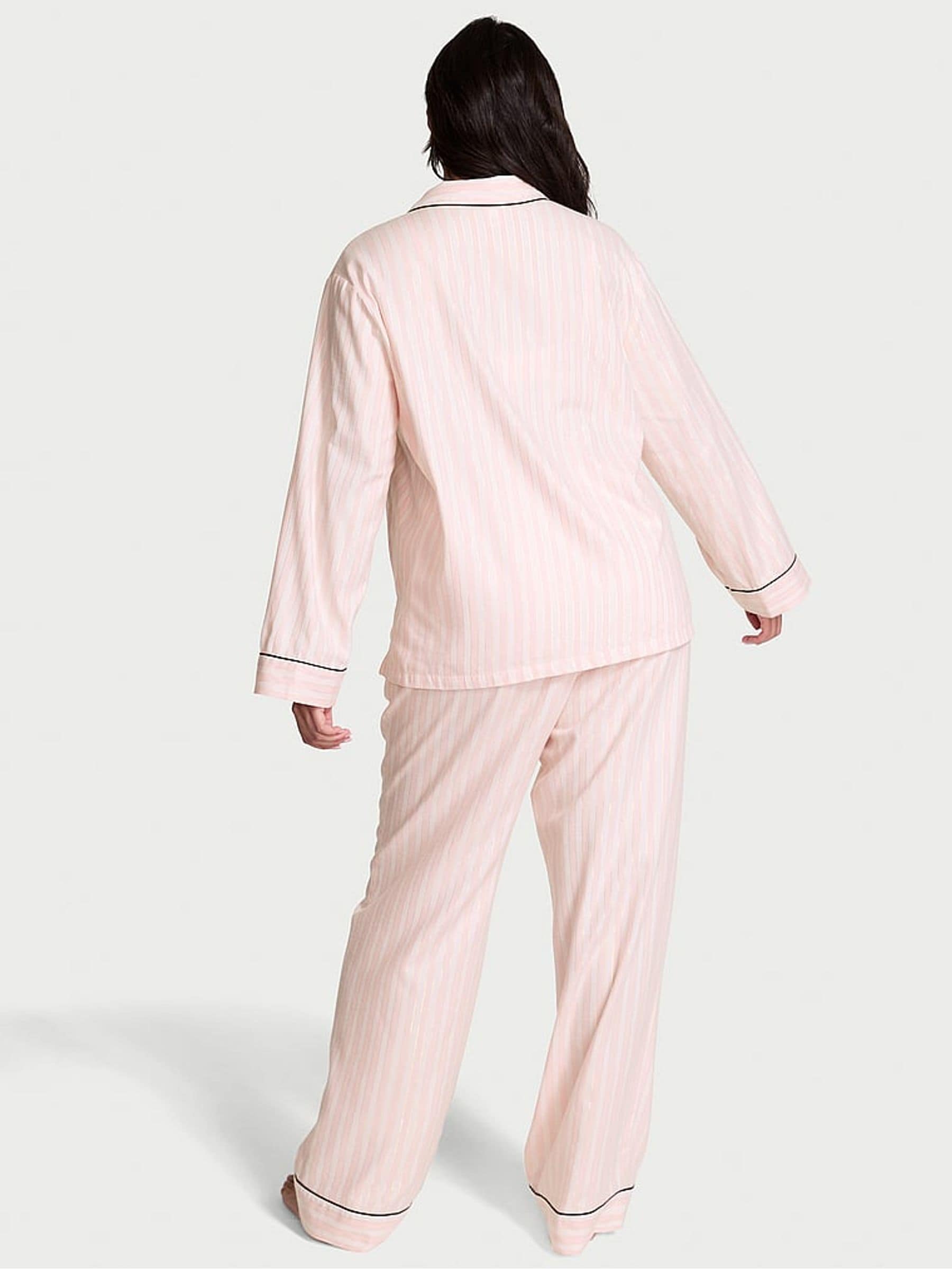 Buy Victoria's Secret Pretty Blossom Pink Stripe Collar Embroidery