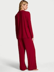 Victoria's Secret Red Lacquer Modal Long Pyjamas Set - Image 2 of 2