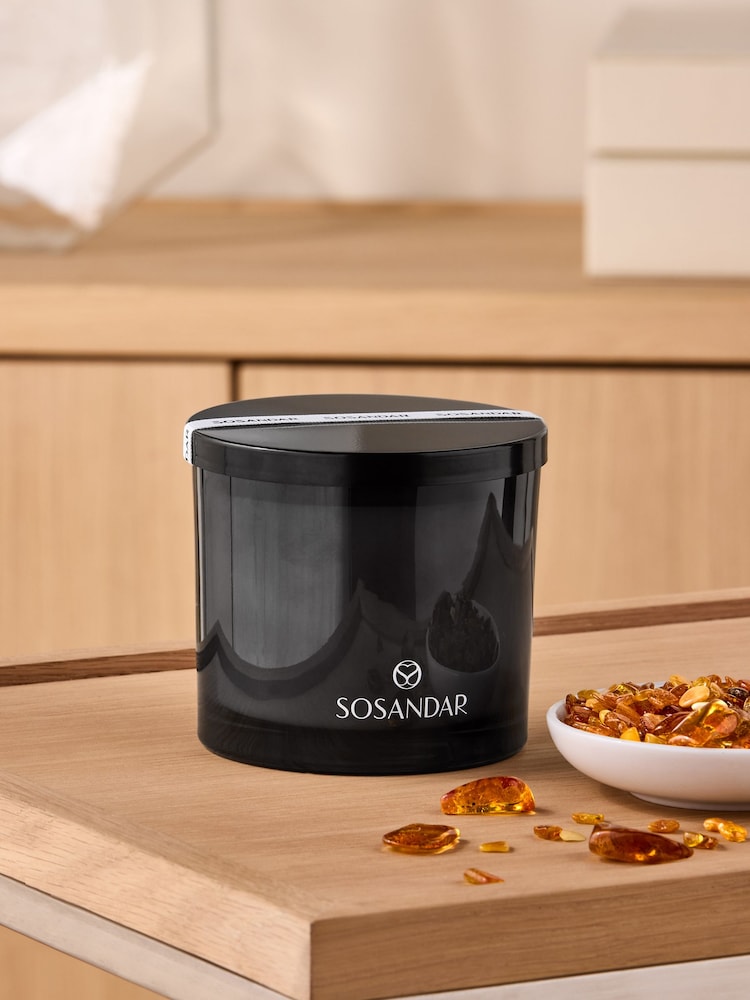 Sosandar Amber Tonka 2 Wick Fragranced Candle - Image 2 of 5