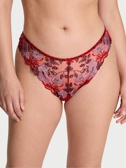 Victoria's Secret Red Brazilian Beautiful Bows Embroidery Knickers - Image 2 of 3