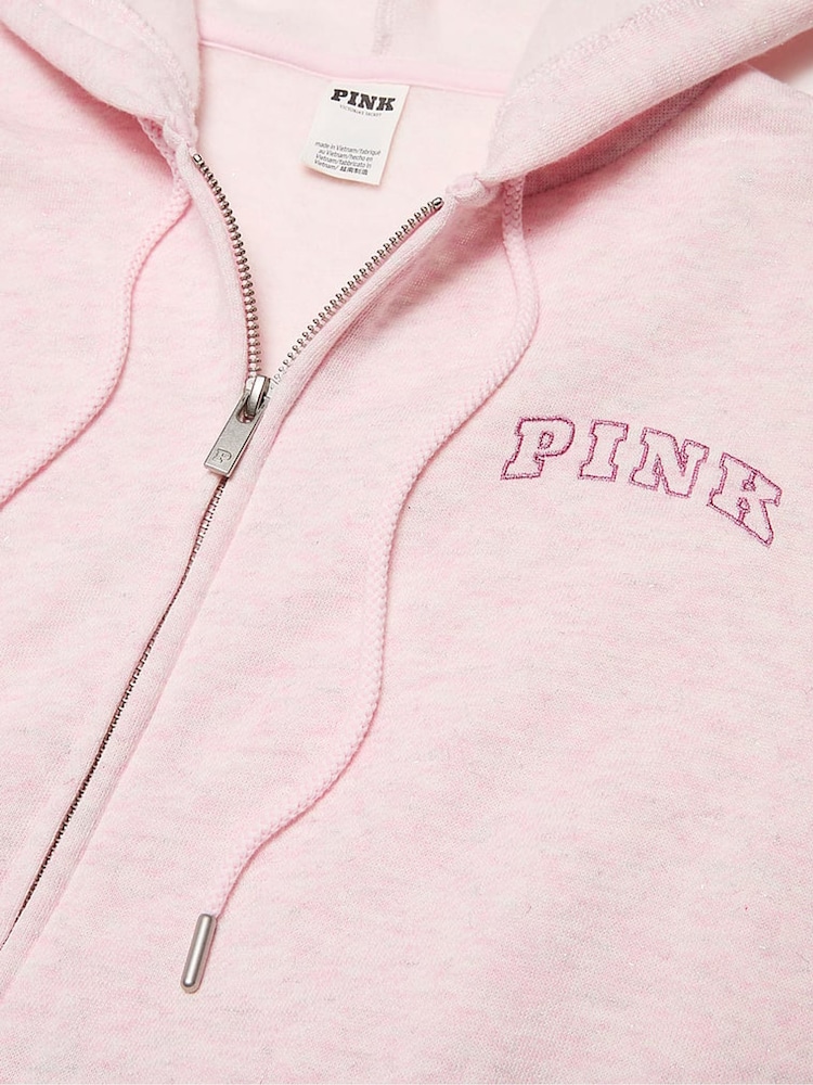 Victoria's Secret PINK Heather Pink Petal Hoodie - Image 4 of 4 Victoria's Secret PINK Heather Pink Petal Hoodie - Image 4 of 4