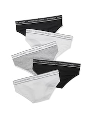 Victoria's Secret Black/Grey/White Hipster Knickers 5 Pack - Image 2 of 2