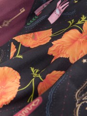 Never Fully Dressed Night Garden Satin Long Line Robe - Image 2 of 3