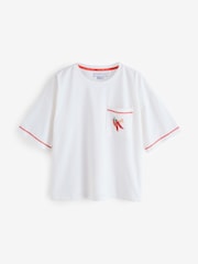 Never Fully Dressed Pink Chilli Tile T-Shirt Short Pyjamas Set - Image 2 of 9