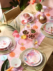 Set of 4 Pink Artist Floral Print Pasta Bowls - Image 5 of 6