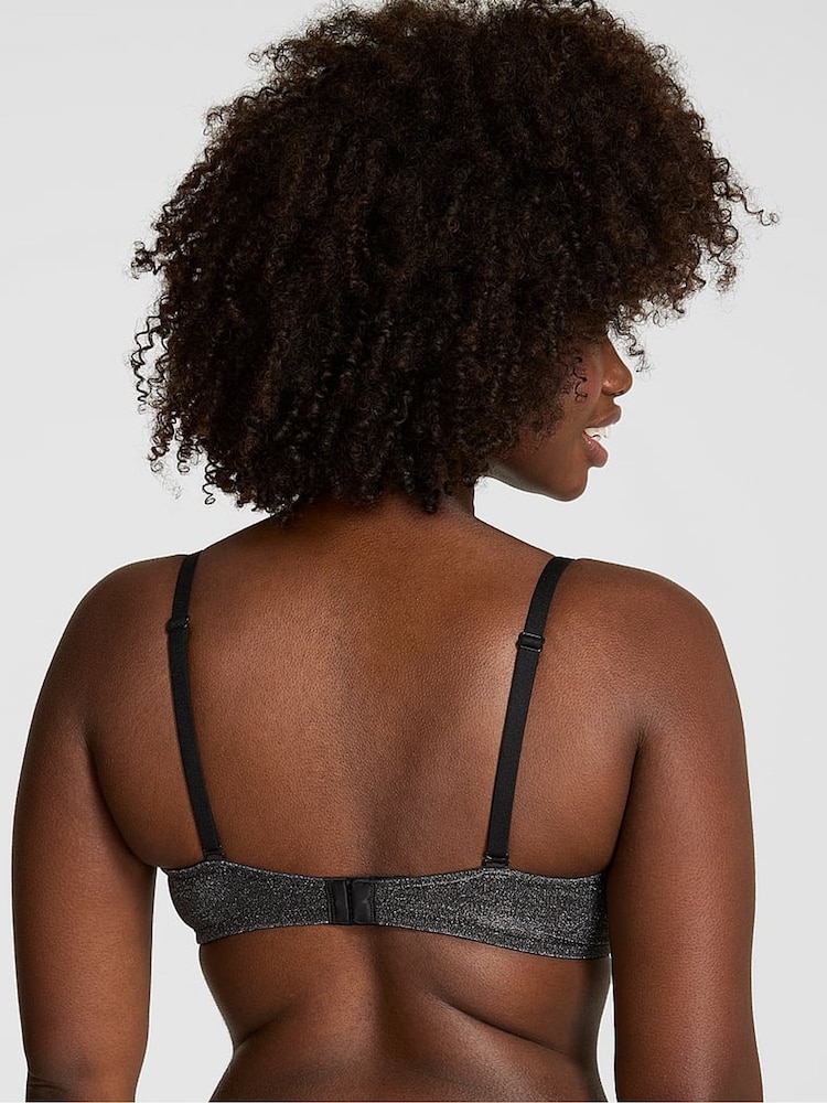 Victoria's Secret Pink Black Shine T Shirt Bra - Image 2 of 3 Victoria's Secret Pink Black Shine T Shirt Bra - Image 2 of 3