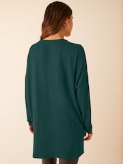 Friends Like These Teal Blue Long Sleeve Tunic - Image 3 of 4