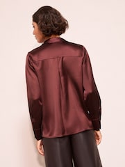 Deep Purple - Camisa de cetim Friends Like These com botões - Imagem 2 de 4
