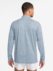 Nike Armory Blue Dri-FIT Stride Half Zip Midlayer Running Top - Image 2 of 3