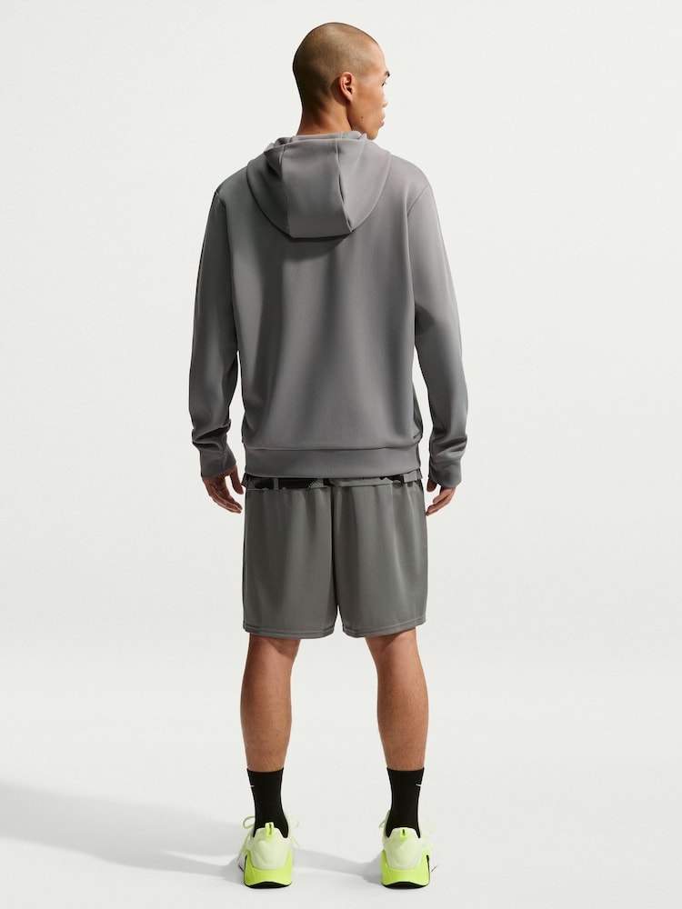 Nike Smoke Grey Dri-FIT Flex Hyverse Full Zip Training Hoodie - Image 2 of 5