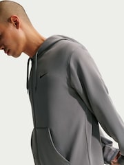 Nike Smoke Grey Dri-FIT Flex Hyverse Full Zip Training Hoodie - Image 5 of 5