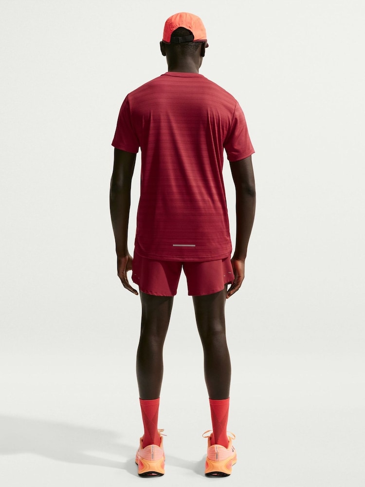 Nike Team Crimson Red Dri-FIT Stride 7 Inch Brief Lined Running Shorts - Image 2 of 5