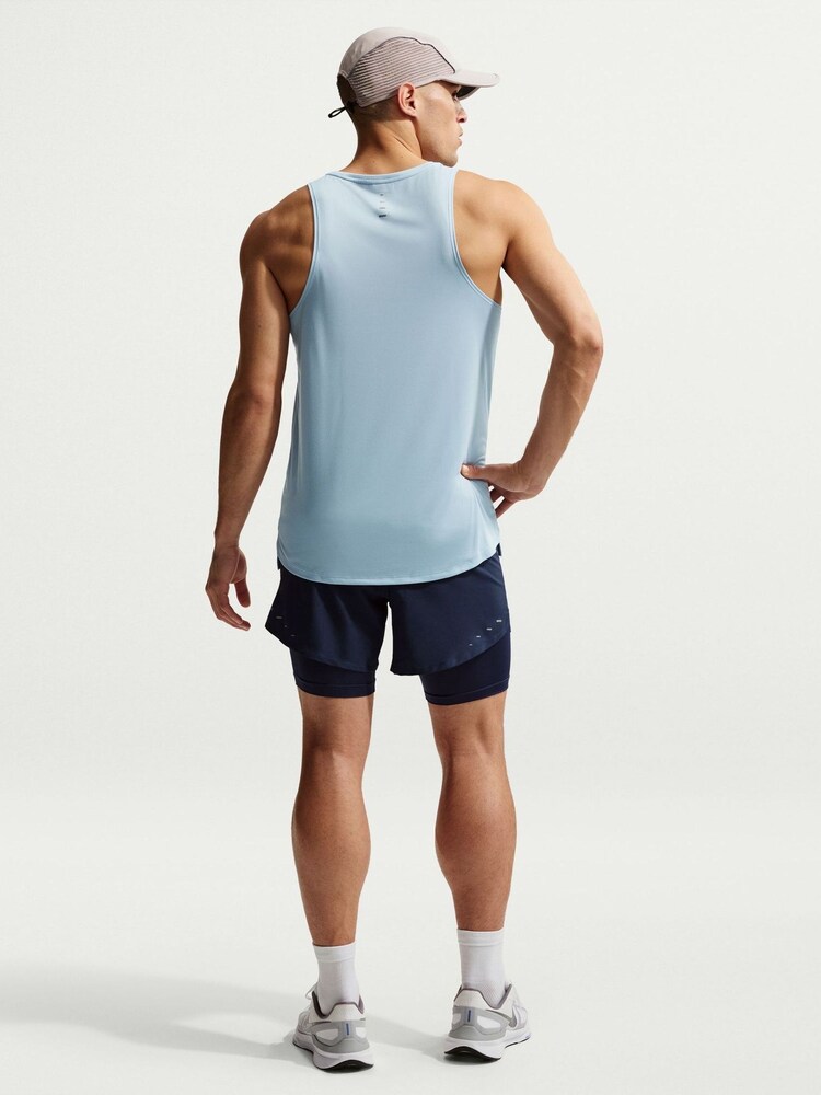 Nike Armory Blue Stride Dri-FIT ADV Running Vest - Image 2 of 6 Nike Armory Blue Stride Dri-FIT ADV Running Vest - Image 2 of 6