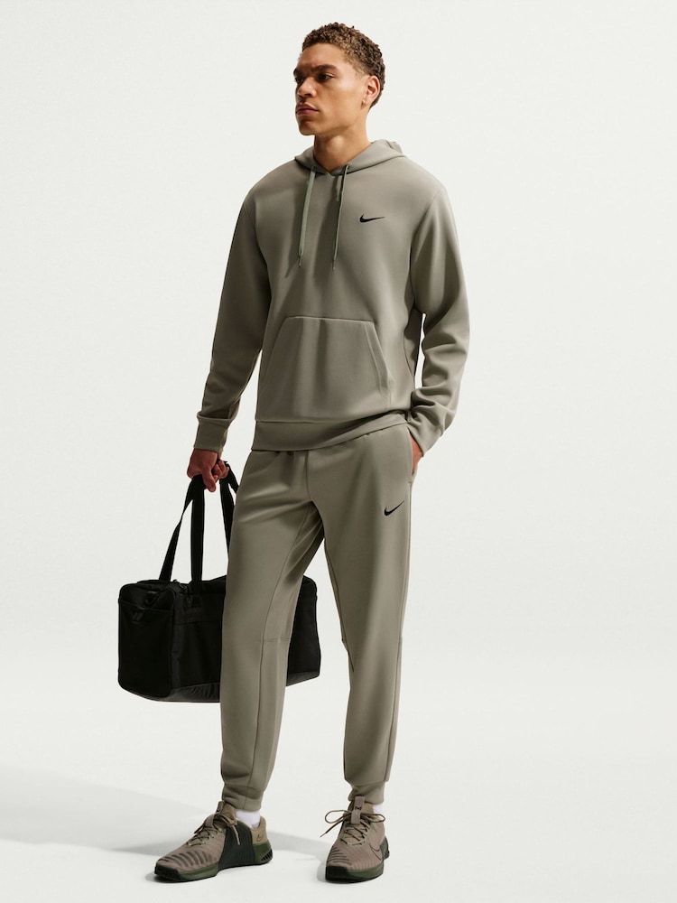 Nike Light Army Green Hyverse Dri-FIT Fleece Training Joggers - Image 1 of 5