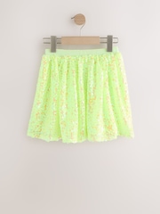 Amarillo fluorescente - Falda de lentejuelas (3-16 años) - Imagen 5 de 7