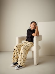 Gul flekk - Bukser med Vide bukseben og tekstur (3–16år) - Bilde 4 av 8