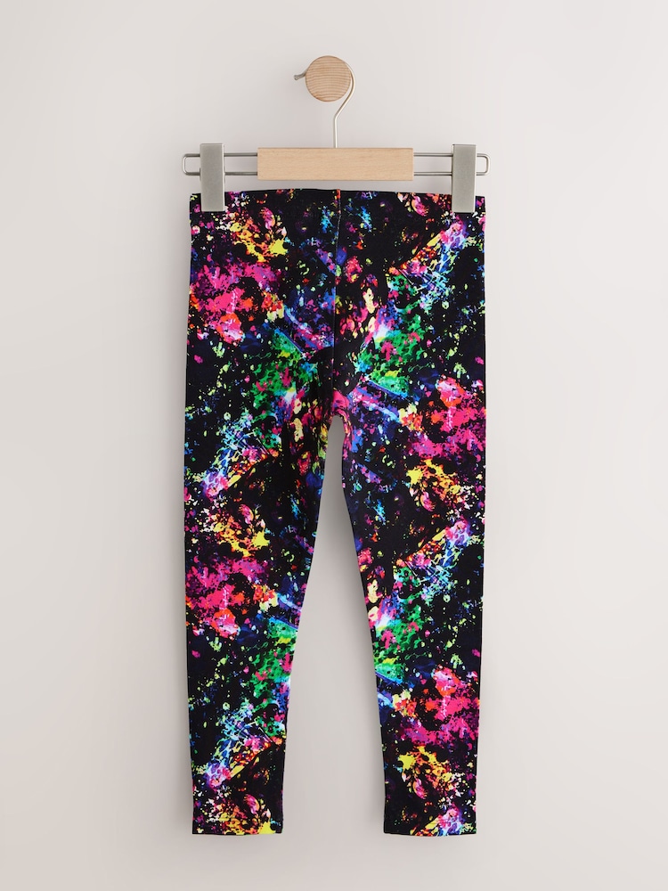 Purple/Splat Leggings 5 Pack (3-16yrs) - Image 2 of 9 Purple/Splat Leggings 5 Pack (3-16yrs) - Image 2 of 9