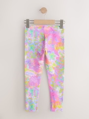 Purple/Splat Leggings 5 Pack (3-16yrs) - Image 4 of 9