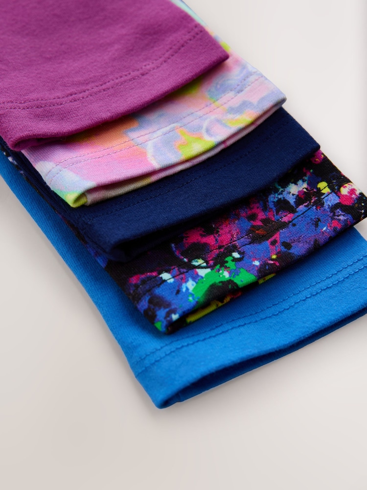 Purple/Splat Leggings 5 Pack (3-16yrs) - Image 9 of 9 Purple/Splat Leggings 5 Pack (3-16yrs) - Image 9 of 9