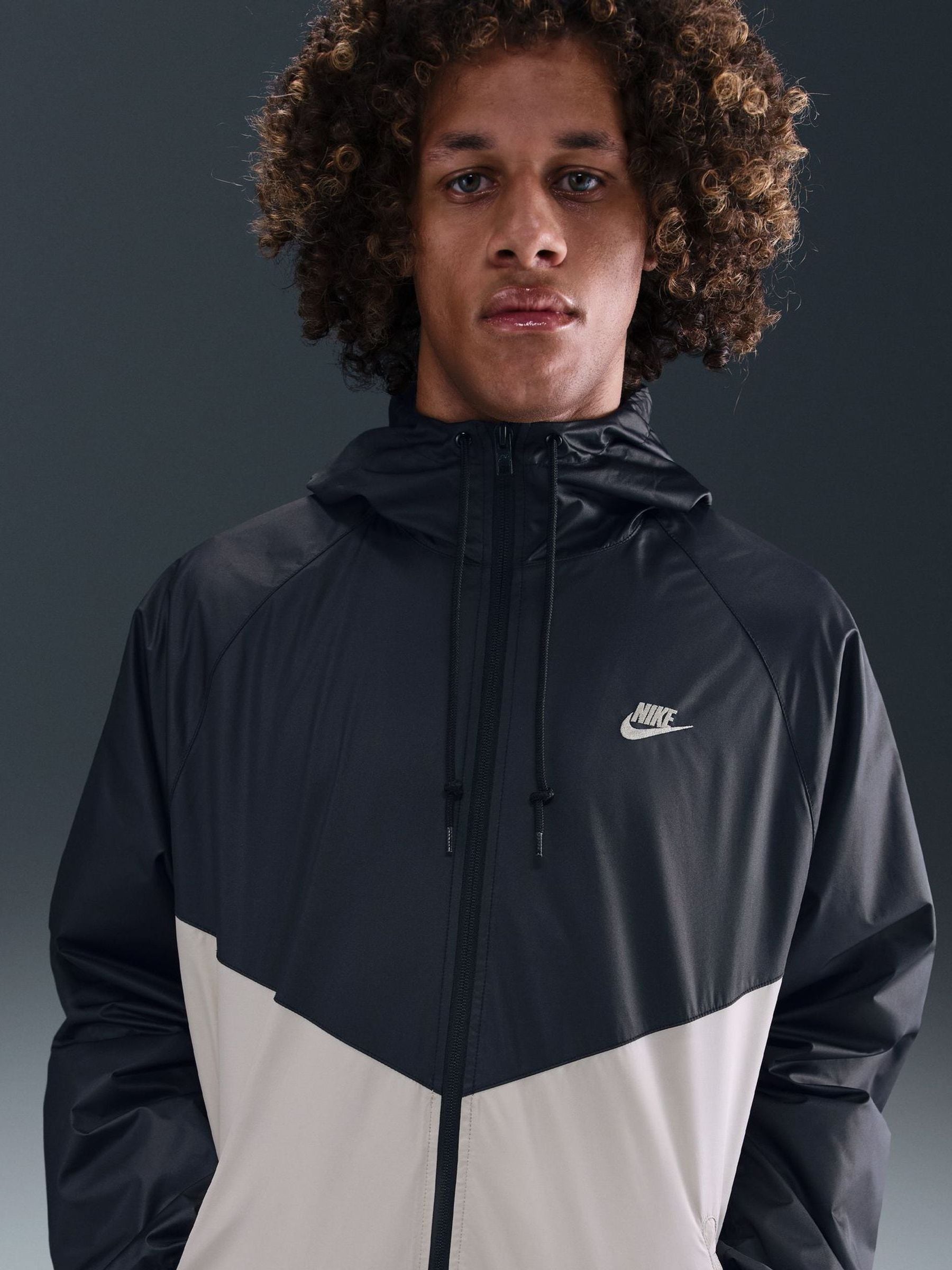 Buy Nike Black Grey Windrunner Lined Jacket from the Next UK
