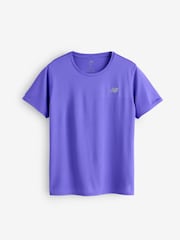 New Balance Purple Sports Essentials T-Shirt - Image 6 of 6