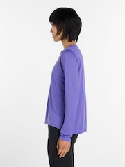New Balance Purple Sports Essential Long Sleeve Top - Image 3 of 6