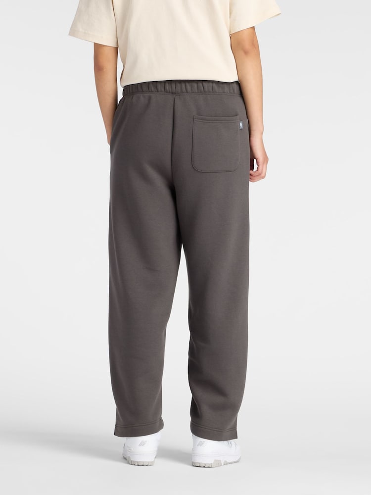 New Balance Black Linear Heritage Barrel Leg Joggers - Image 2 of 8