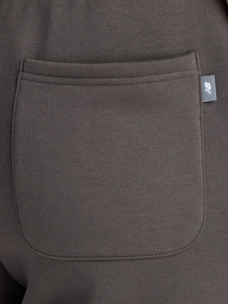 New Balance Black Linear Heritage Barrel Leg Joggers - Image 8 of 8