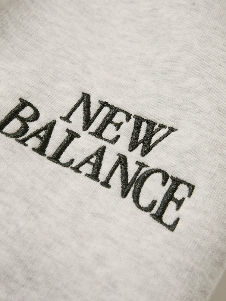 New Balance Grey Trackside Fleece Barrel Joggers - Image 7 of 7